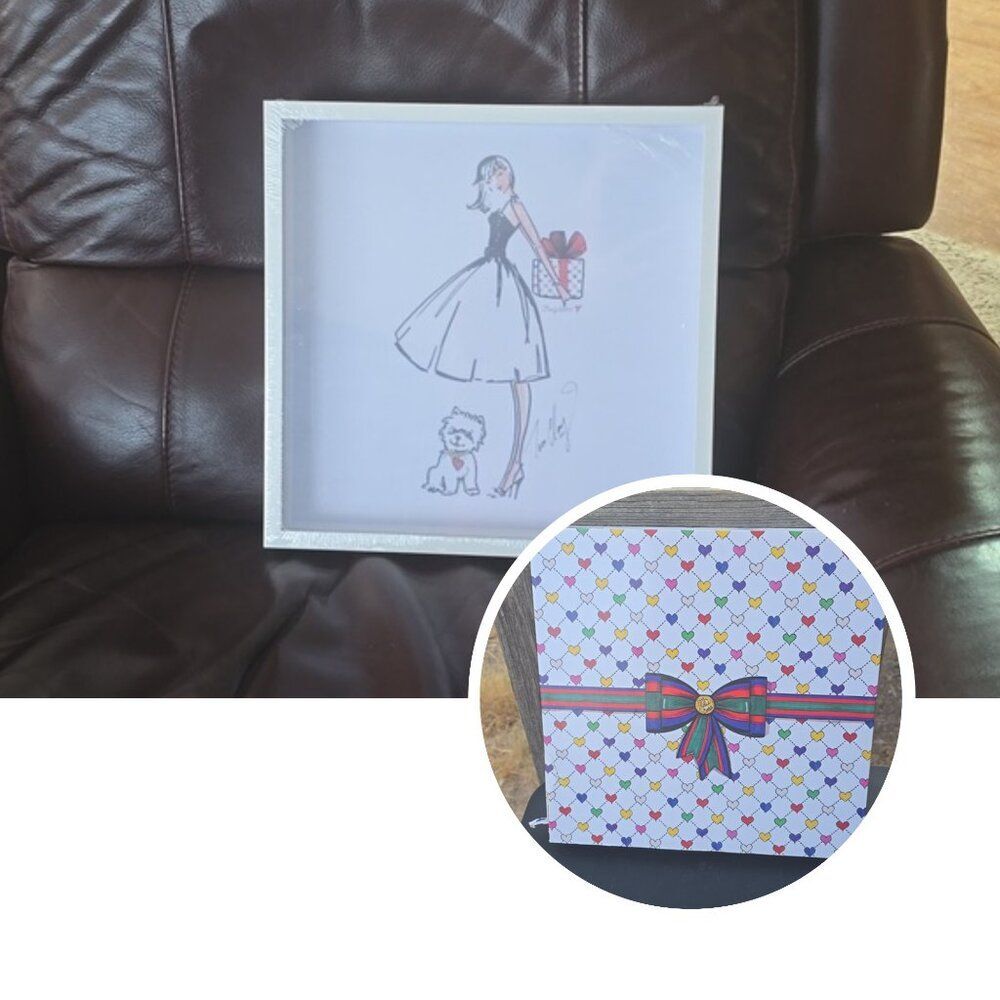 Brighton Fashion Illustration Framed Wall Art Tom Clancy Fashion Sketch NIB